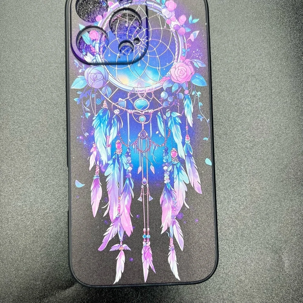 Dreamcatcher Design iPhone 16 pro Phone Case - Black